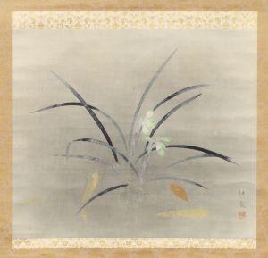 SHINSEN Tokuoka 1896-1972,Riverstream orchid,1944,Mallet JP 2023-03-02