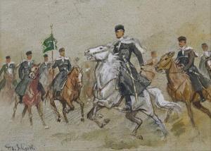 SHIPOV Pavel Dmitrievich 1860-1919,Cosaques à cheval,Boisgirard - Antonini FR 2018-06-15