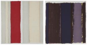 SHIRAISHI Yuko 1956,Untitled (Red Stripe),1989,Strauss Co. ZA 2021-11-29