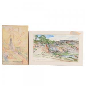SHIRLAW Walter 1838-1909,two landscape scenes,Ripley Auctions US 2022-06-04
