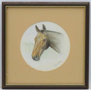 Shirley Jane 1900-1900,Head of a bay horse,Dickins GB 2020-03-06