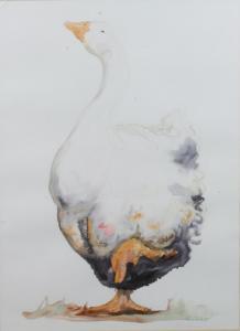 SHIRLY C 1900-1900,An impressionist study of a goose,1995,Denhams GB 2013-08-07