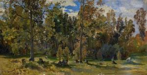 SHISHKIN Ivan Ivanovitch 1831-1898,A Woodland Glade,1870,MacDougall's GB 2023-06-21