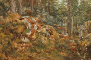 SHISHKIN Ivan Ivanovitch 1831-1898,Study View of Valaam Rocks,1860,Shapiro Auctions US 2023-10-21