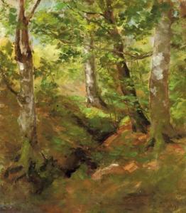 Shishkina Olga Antonovna Lagoda 1850-1881,A forest at midday,Christie's GB 2007-06-13