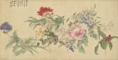 SHISHU Tang 1831-1902,AUTUMNAL FLOWERS,1892,Sotheby's GB 2016-04-04