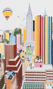 SHIZUME Mori 1928-2014,New York Skyline 3,1979,Ro Gallery US 2023-04-14