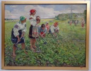 Shkurko Anatoly 1924-2019,Ukrainian women working in the fields,Dickins GB 2017-11-10