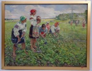 Shkurko Anatoly 1924-2019,Ukrainian women working in the fields,Dickins GB 2018-02-02