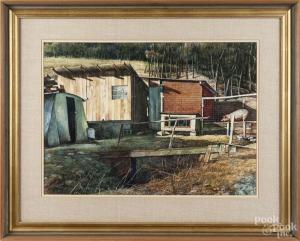 SHOEMAKER Bradley 1953,Landscape,1979,Pook & Pook US 2015-01-19