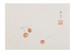 SHOEN Uemura 1875-1949,CHERRIES,Ise Art JP 2023-12-10