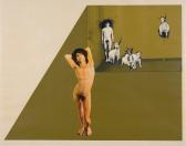 SHOMALY Alberr 1950,Alone with Goats,1971,Leonard Joel AU 2022-04-06