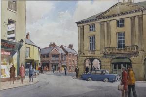 SHONE William,Street scene with shops A.P. Smith etc.,20th,Golding Young & Mawer 2018-01-03