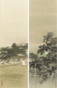 SHONEN Suzuki 1849-1918,Karazaki shogetsu zu (Karazaki pine in moonlight),Christie's GB 2005-03-29