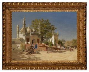 SHORE Frederick William John 1844-1916,A Village Temple in Northern India,1886,Sotheby's 2023-02-01