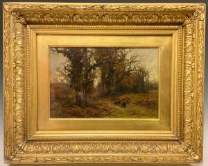 SHORT Frederick Golden 1863-1936,Wild Boar Foraging in the New For,Bamfords Auctioneers and Valuers 2023-08-09