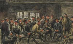 SHORT George Anderson 1856-1945,Interior scene - Large Gathering of Men with,David Duggleby Limited 2016-06-17