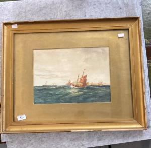 SHORT Richard 1841-1916,sailing ships at sea,Henry Aldridge GB 2022-10-29