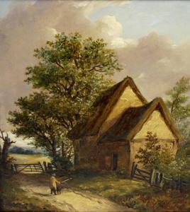 SHORT 1803-1886,study of a rural cottage,Fellows & Sons GB 2017-05-09