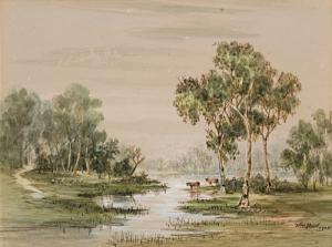 SHORT William Wackenbath 1833-1917,River Landscape,1905,Deutscher and Hackett AU 2008-04-16