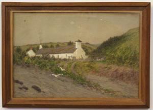 SHORTHOUSE Arthur Charles 1870-1953,Landscape with children before a cottage,1882,Keys GB 2019-06-25