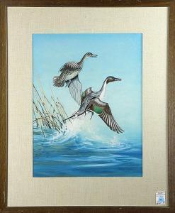 SHORTT Angus Henry 1908-2006,Ducks in Flight,1949,Clars Auction Gallery US 2015-05-30