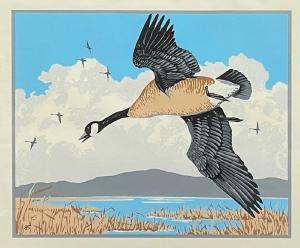SHORTT Terence Micheal 1910-1986,Untitled (Canada Goose),Lando Art Auction CA 2021-05-16