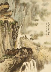 SHOUCHENG ZHANG 1918-2013,Waterfall,2000,Bonhams GB 2023-05-03