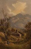 SHRUBSOLE W.G,Figure before a cottage in a mountainous landscape,Tennant's GB 2019-04-27