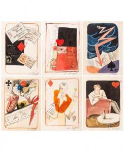 SHTENBERG IRINA VALERIANIVNA 1905-1985,36 Designs for a Full Deck of Playing Cards,Shapiro Auctions 2017-03-18