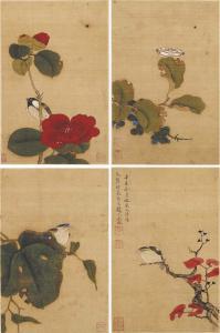 SHU WEN 1595-1634,Flowers and Birds in the Style of Song Court,1631,Christie's GB 2006-11-27