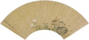 SHU WEN 1595-1634,Grasshopper and Flowers,1633,Christie's GB 2013-05-27