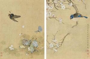 SHU WEN 1595-1634,Insects, Birds and Flowers,1626,Christie's GB 2016-05-30