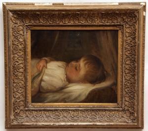 SHUCKARD Frederick P 1868-1901,George at two-and-a half asleep,1872,Keys GB 2017-03-23