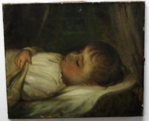 SHUCKARD Frederick P 1868-1901,Sleeping child,1882,Keys GB 2019-10-29