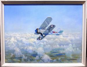 SHUFFLEBOTHAM Allen 1900-1900,Aircraft in the clouds,1977,Bellmans Fine Art Auctioneers 2016-07-30