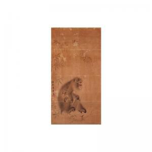 SHUHO Mori 1738-1823,MONKEY AND YOUNG,Sotheby's GB 2002-06-20