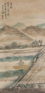 Shukei Sesson 1504-1589,mountainous landscape and fishing man,888auctions CA 2019-07-04