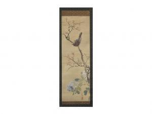 SHUKI Okamoto 1807-1862,FLOWERS AND A BIRD,Ise Art JP 2018-03-03