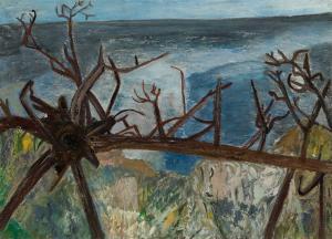 Shulman Morris 1912-1978,Fallen Tree and Sea,Barridoff Auctions US 2024-04-13
