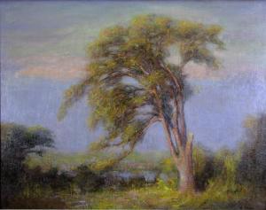 SHULZ Adolph Robert 1869-1963,Autumn Brown Co. Landscape with Pond,Wickliff & Associates 2022-11-05