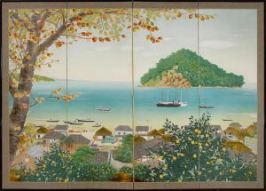 Shunfu,Mandarin Orange Grove by the Sea Showa era,Bonhams GB 2017-09-13