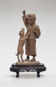 SHUNMEI TOSIAKI SHIMAMURA 1853-1896,A BOY AND DOG,1896,Christie's GB 2018-04-18