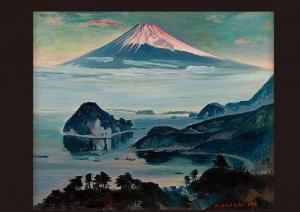 SHUNSUKE Ryu 1900-1900,Landscape in Izu,1970,Mainichi Auction JP 2010-01-09