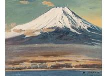 SHUNSUKE Ryu 1900-1900,Mt. Fuji from Yamanaka Lake,1960,Mainichi Auction JP 2019-07-06