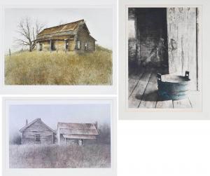 Shuptrine Hubert 1936-2006,Three color lithographs: Plantation Bucket,1978,Brunk Auctions 2022-03-24