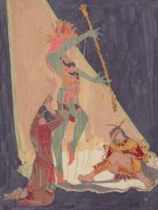 SHUSTER William Howard 1893-1969,Untitled (Ceremony),Santa Fe Art Auction US 2023-11-10