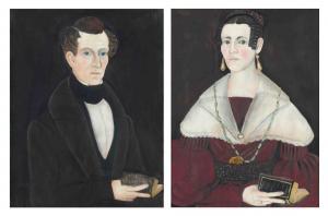 SHUTE Samuel A 1803-1836,A Pair of Portraits of a Lady and a Gentleman,Christie's GB 2011-09-28