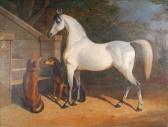 SHUTTLEWORTH Allen 1800-1900,Grey gelding with two hounds,Dreweatt-Neate GB 2007-10-03