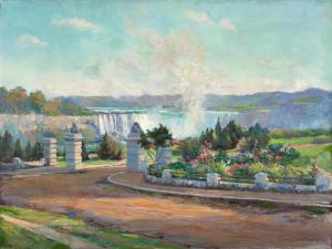 SHUTTLEWORTH Claire 1868-1930,Niagara Falls, Canadian Side, with Brock's Gate,Skinner US 2024-03-06